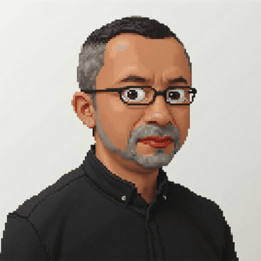Photo transformed into 3d pixel art style with AI — example 2