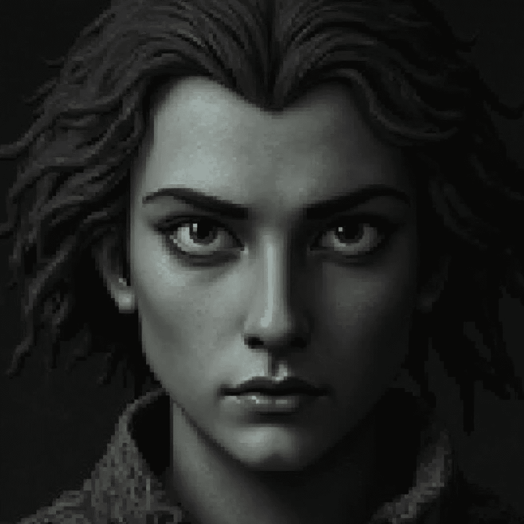 Photo transformed into 3d pixel art style with AI — example 3