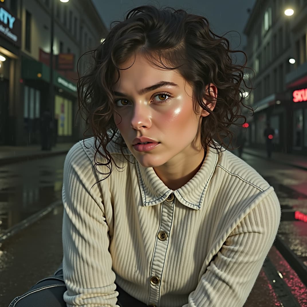 Photo transformed into cyberpunk neon style with AI — example 3