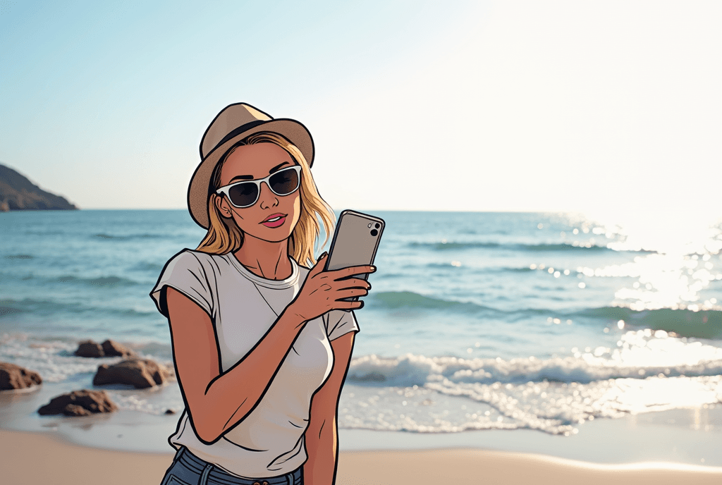 Photo transformed into comic pop art style with AI — example 1