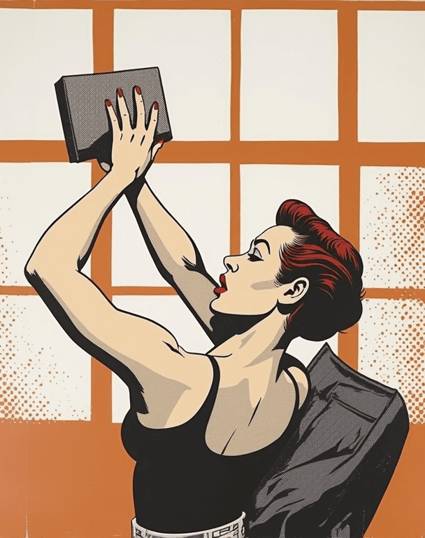 Photo transformed into comic pop art style with AI — example 3