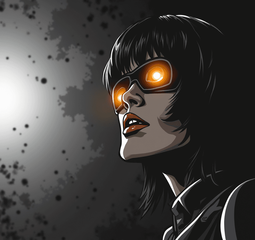 Photo transformed into comic pop art style with AI — example 4