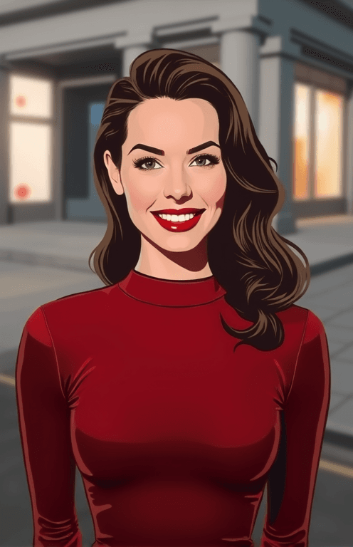 Photo transformed into comic pop art style with AI — example 5