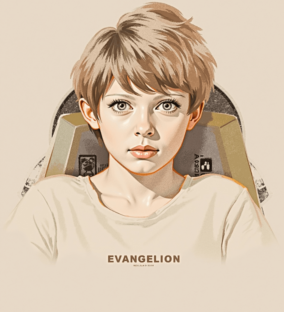 Photo transformed into evangelion sci-fi style with AI — example 4