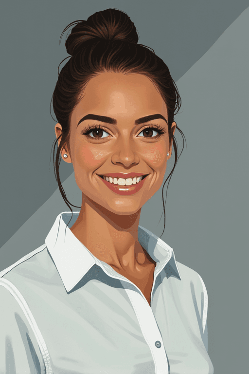 Photo transformed into flat art style with AI — example 1